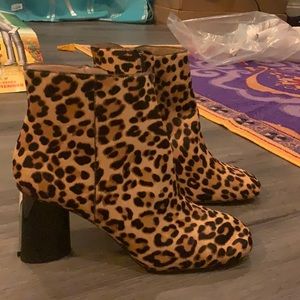 Leopard print ankle boots Kate spade